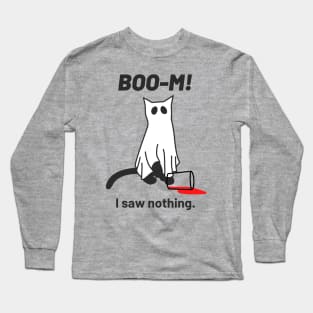 Boo-m Ghost Cat Long Sleeve T-Shirt